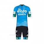 2022 Maillot Cyclisme Eolo Komet Azur Manches Courtes et Cuissard