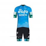 2022 Maillot Cyclisme Eolo Komet Azur Manches Courtes et Cuissard