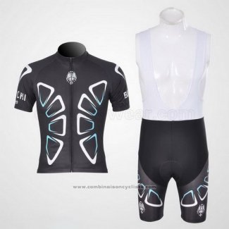 2011 Maillot Cyclisme Bianchi Noir Manches Courtes et Cuissard