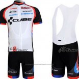 2011 Maillot Cyclisme Cube Noir et Blanc Manches Courtes et Cuissard