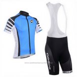 2013 Maillot Cyclisme Assos Azur et Noir Manches Courtes et Cuissard