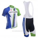 2013 Maillot Cyclisme Cannondale Champion Bleu Manches Courtes et Cuissard