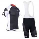 2013 Maillot Cyclisme Nalini Gris et Noir Manches Courtes et Cuissard