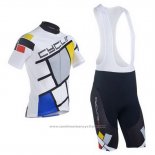 2014 Maillot Cyclisme Fox Cyclingbox Blanc Manches Courtes et Cuissard