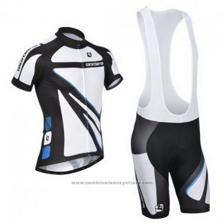 2014 Maillot Cyclisme Giordana Blanc Manches Courtes et Cuissard