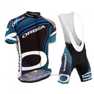 2015 Maillot Cyclisme Orbea Noir et Bleu Manches Courtes et Cuissard