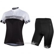 2016 Maillot Cyclisme Nalini Argent et Noir Manches Courtes et Cuissard