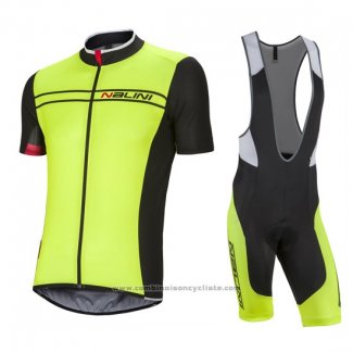 2016 Maillot Cyclisme Nalini Vert Manches Courtes et Cuissard