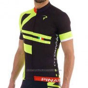 2016 Maillot Cyclisme Pinarello Noir et Vert Manches Courtes et Cuissard