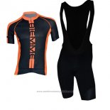 2017 Maillot Cyclisme Biemme Poison Orange Manches Courtes et Cuissard