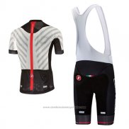 2017 Maillot Cyclisme Castelli Aero Race Blanc et Noir Manches Courtes et Cuissard