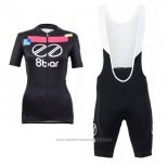 2017 Maillot Cyclisme Femme Equipo 8bar Noir Manches Courtes et Cuissard