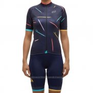 2017 Maillot Cyclisme Femme Maap X Ella Noir Manches Courtes et Cuissard