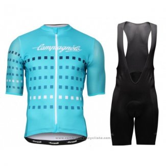 2018 Maillot Cyclisme Campagnolo Azur Manches Courtes et Cuissard