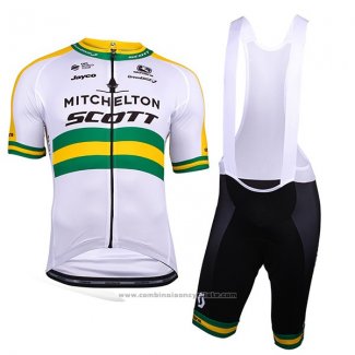 2018 Maillot Cyclisme Mitchelton Scott Champion Australie Manches Courtes et Cuissard