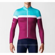 2019 Maillot Cyclisme La Passione Bleu Blanc Rouge Manches Longues et Cuissard