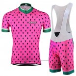 2020 Maillot Cyclisme Astek Rose Manches Courtes et Cuissard