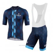 2020 Maillot Cyclisme Bianchi Bleu Manches Courtes et Cuissard