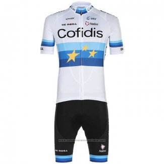 2020 Maillot Cyclisme Cofidis Champion Europe Manches Courtes et Cuissard