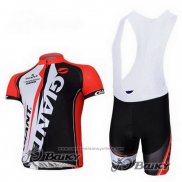 2011 Maillot Cyclisme Giant Rouge et Noir Manches Courtes et Cuissard