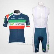 2012 Maillot Cyclisme Movistar Champion Italie Manches Courtes et Cuissard