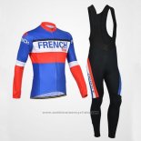 2014 Maillot Cyclisme Monton Champion Francese Manches Longues et Cuissard