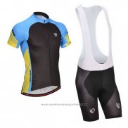 2014 Maillot Cyclisme Pearl Izumi Noir et Bleu Manches Courtes et Cuissard