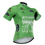 2015 Maillot Cyclisme Tour de France Vert Manches Courtes et Cuissard