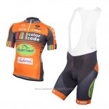 2016 Maillot Cyclisme Color Code Orange Manches Courtes et Cuissard