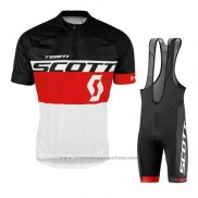 2016 Maillot Cyclisme Scott Jaune et Blanc Manches Courtes et Cuissard