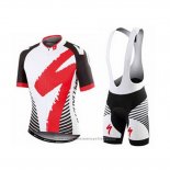 2016 Maillot Cyclisme Specialized Gris et Blanc Manches Courtes et Cuissard