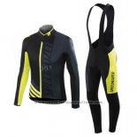 2016 Maillot Cyclisme Specialized Noir Manches Longues et Cuissard