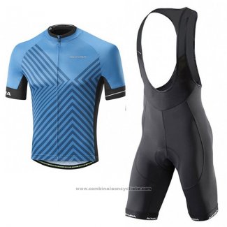 2017 Maillot Cyclisme Altura Peloton Bleu Manches Courtes et Cuissard