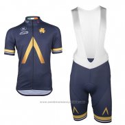 2017 Maillot Cyclisme Aqua Bleu Manches Courtes et Cuissard