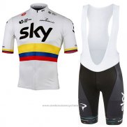 2017 Maillot Cyclisme Sky UCI Monde Champion Manches Courtes et Cuissard