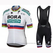 2019 Maillot Cyclisme Bora Champion Slovaquie Manches Courtes et Cuissard