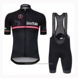 2019 Maillot Cyclisme Giro d'Italia Noir Manches Courtes et Cuissard