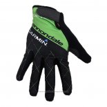 2020 Cannondale Garmin Gants Doigts Longs Cyclisme Noir Vert