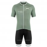 2020 Maillot Cyclisme De Marchi Lumiere Vert Manches Courtes et Cuissard