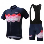 2020 Maillot Cyclisme Eddie Noir Rouge Manches Courtes et Cuissard