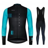 2020 Maillot Cyclisme NDLSS Noir Bleu Clair Manches Longues et Cuissard