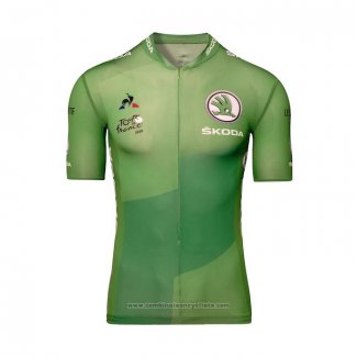 2020 Maillot Cyclisme Tour de France Vert Manches Courtes et Cuissard(2)