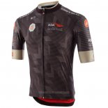 2020 Maillot Cyclisme UAE Tour Marron Manches Courtes et Cuissard