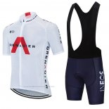 2021 Maillot Cyclisme Ineos Grenadiers Blanc Manches Courtes et Cuissard