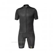 2021 Maillot Cyclisme Mavic Noir Manches Courtes et Cuissard