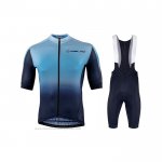 2021 Maillot Cyclisme Nalini Bleu Manches Courtes et Cuissard