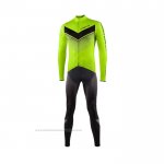 2021 Maillot Cyclisme Nalini Vert Manches Longues et Cuissard