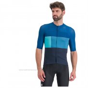 2023 Maillot Cyclisme Sportful Lumiere Azur Manches Courtes et Cuissard