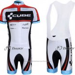 2012 Maillot Cyclisme Cube Noir et Blanc Manches Courtes et Cuissard