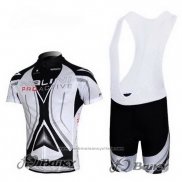 2012 Maillot Cyclisme Nalini Gris et Blanc Manches Courtes et Cuissard